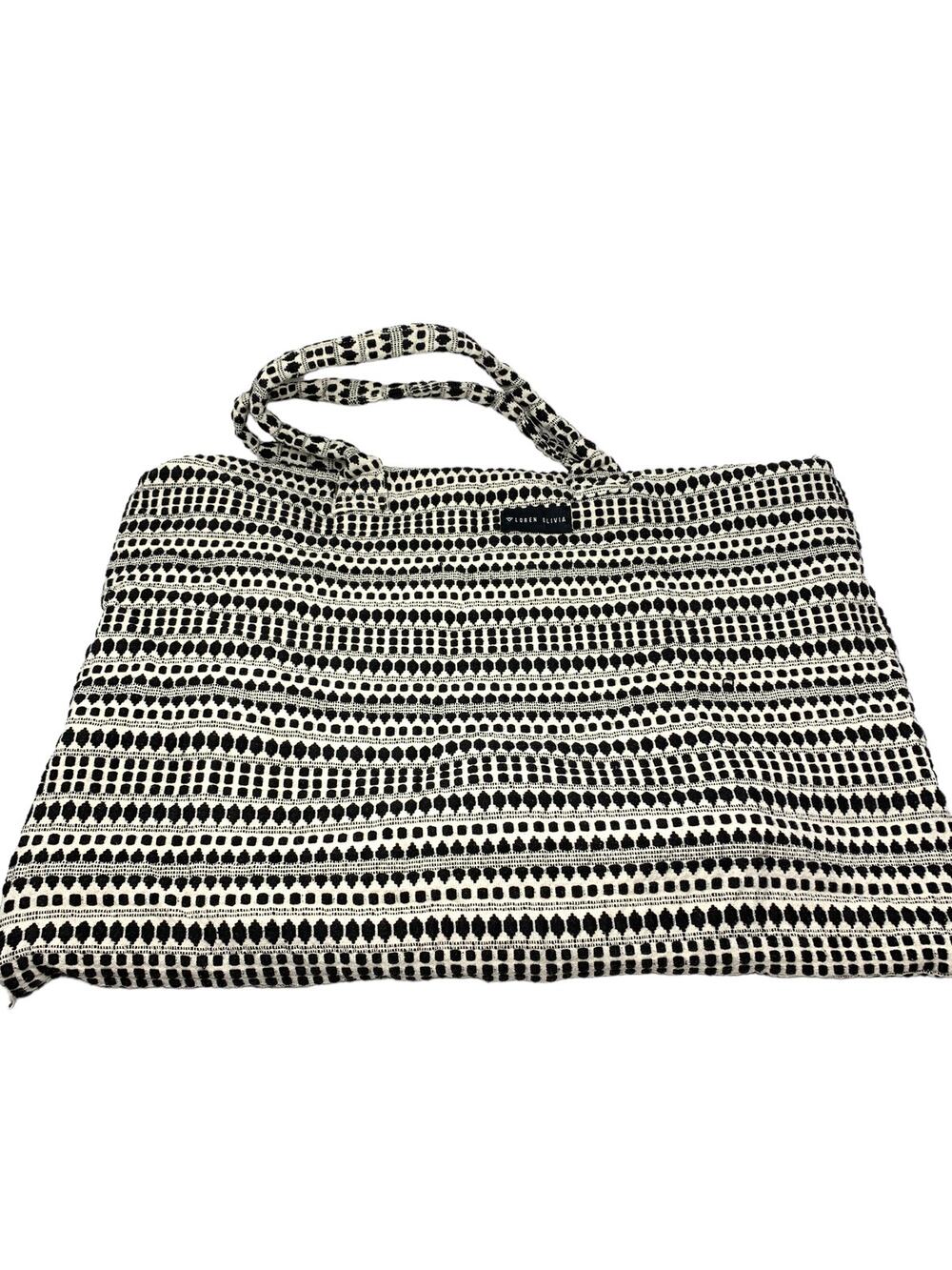 Loren Olivia Beach Towel Bag Open Top Cotton Terry Tote Convertible to Towel